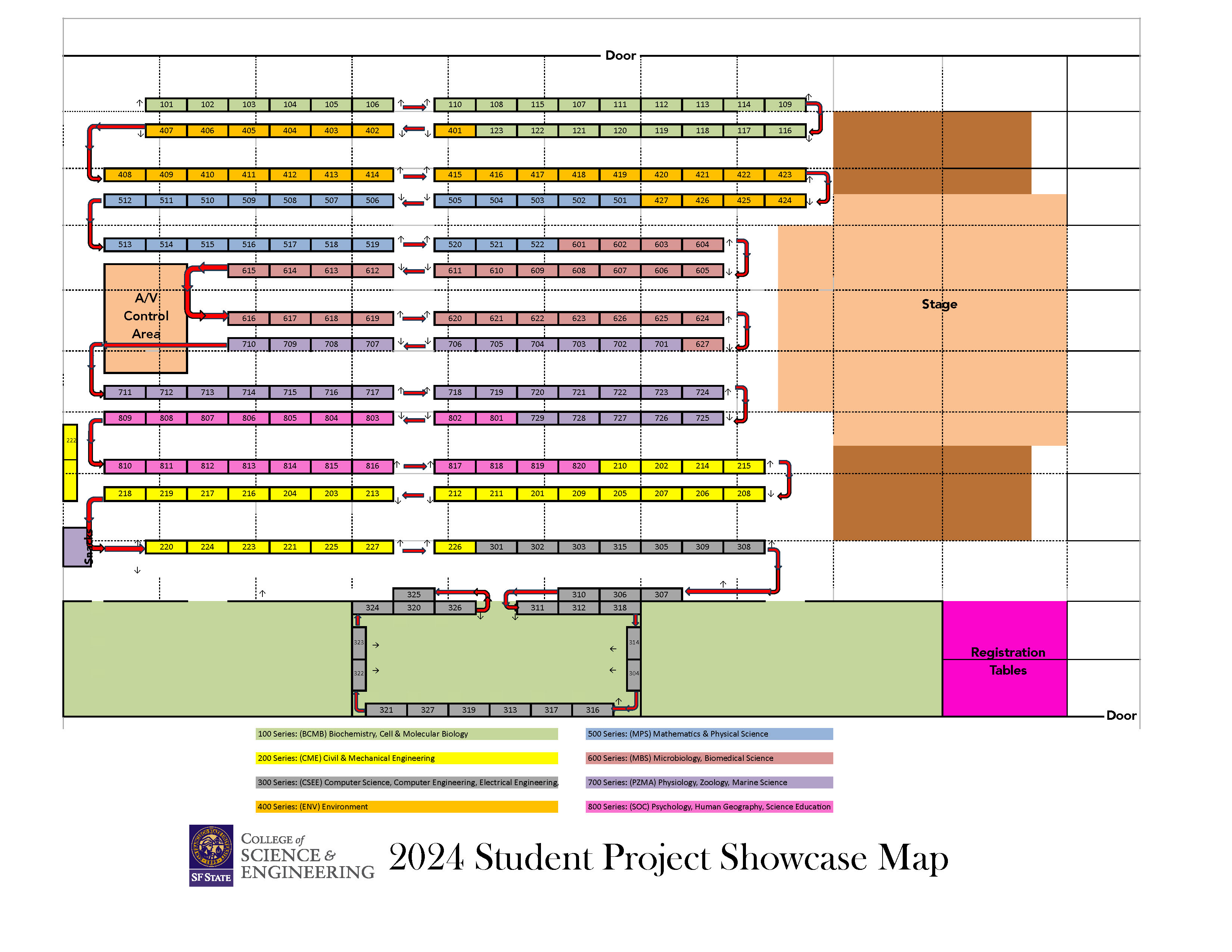 SPS 2024 Floor Map College of Science & Engineering